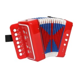 Tahací harmonika Akordeon červený