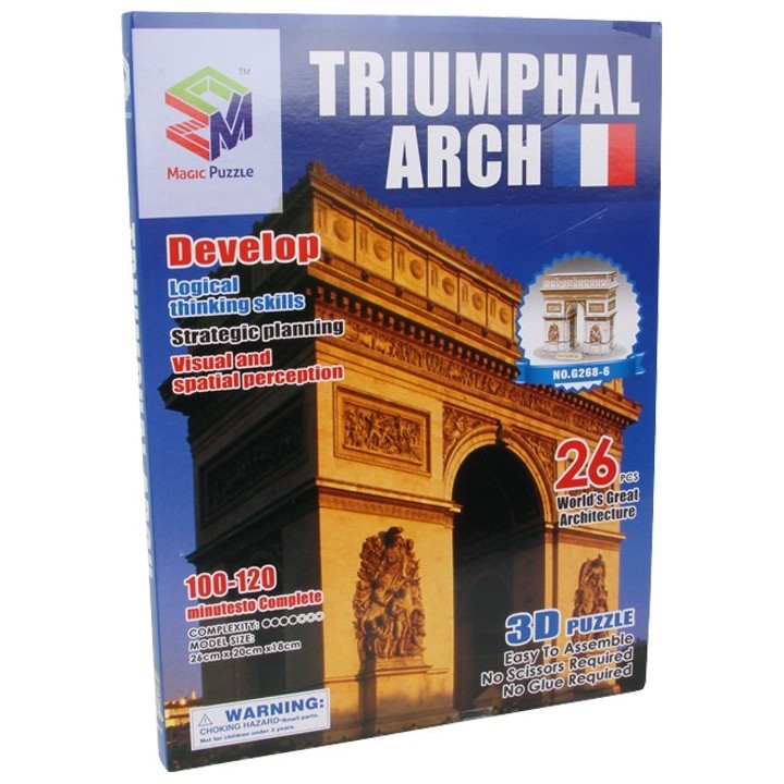 3D Puzzle Vítezný oblouk L’Arc de Triomphe